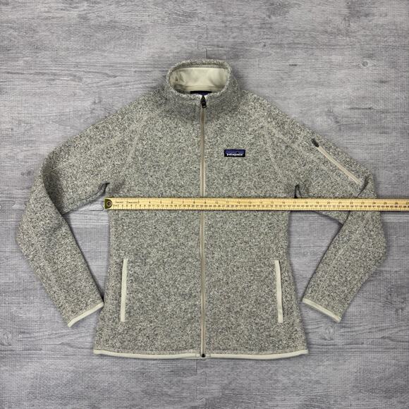 Patagonia Womens Small Better Sweater Fleece Jacket Gray Full Zip Logo Outdoors - Picture 2 of 12